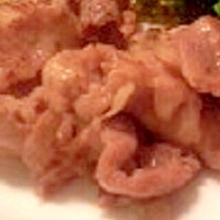 豚肉のわさび醤油炒め